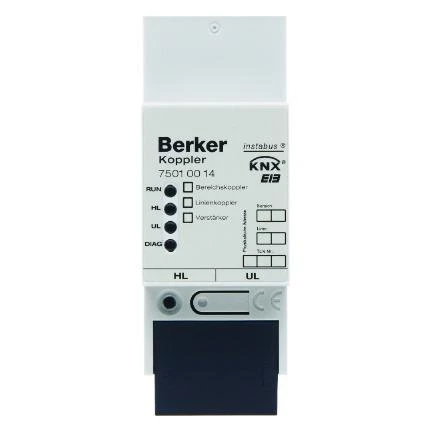  артикул 75010014 название Berker Копплер REG цвет: светло-серый instabus KNX/EIB