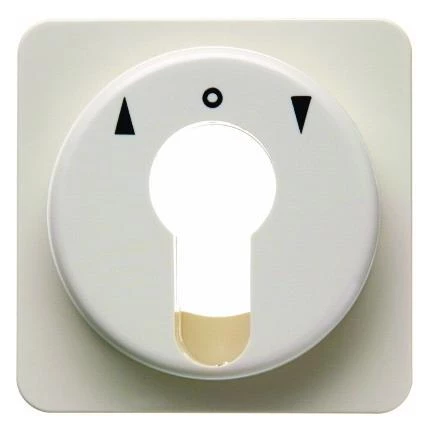  артикул 150612 название Berker Центральная панель для жалюзийного замочного выключателя/кнопки цвет: белый, с блеском Modul 