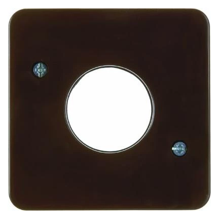  артикул 153001 название Berker Центральная панель для нажимной кнопки и светового сигнала Е10 цвет: коричневый, с блеском Вл