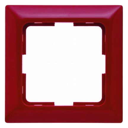  артикул 101172 название Рамка одинарная, цвет Красный (прямые углы), Modul 2, Berker