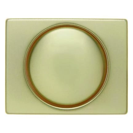  артикул 11340002 название Berker Центральная панель с регулирующей кнопкой для поворотного диммера цвет: золотой, металл Berke