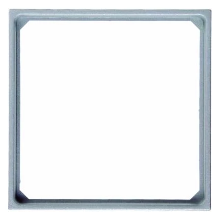  артикул 11091414 название Berker Переходная рамка для центральной панели 50 x 50 мм цвет: алюминий, матовый Berker B.1/B.7 Gla