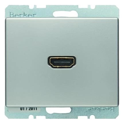  артикул 3315429004 название Berker BMO HDMI AS цвет: лакированный алюминий