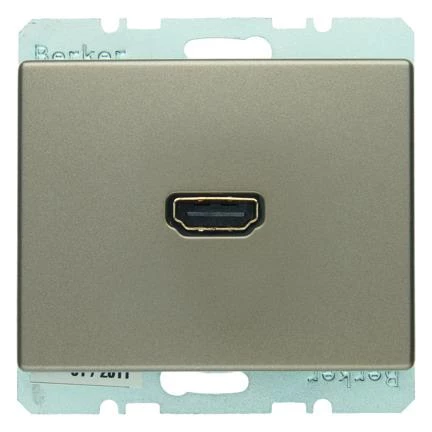  артикул 3315439011 название Berker BMO HDMI-CABLE AS  цвет: светлая бронза